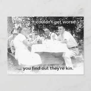 familie Picnic Briefkaart