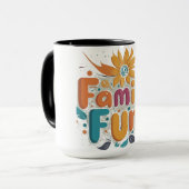 Familie plezier mok (Voorkant links)