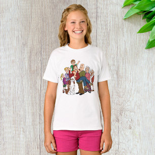 Familie Portret Meisjes T-shirt