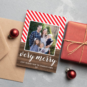 Familie Prettige Feestdagen Kerst Foto Kaart