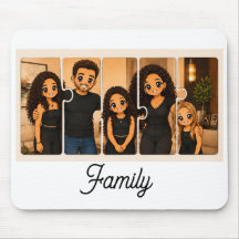 Familie Puzzel Muismat