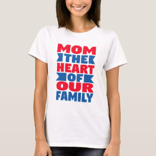 Familie Quote: Mama het Hart – T-Shirt, Mok & Huis T-shirt