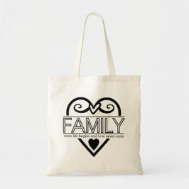 Familie Quote: "Waar het leven begint en liefde no Tote Bag