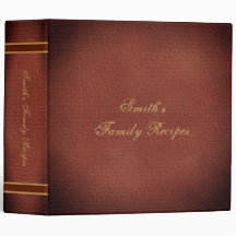 Familie Recept Boek Faux Lederen Boek Spine Classy