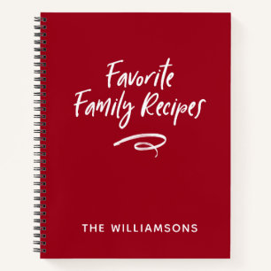 Familie Receptenboek Kookboek Notitieboek