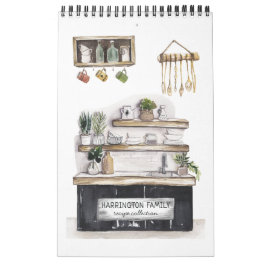 Familie Recipe Heirloom Keepomwille | Waterverf Kalender