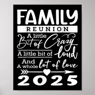 Familie reünie 2025 grappige familie liefhebbers poster