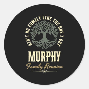 Familie Reünie 2025 Matching Design - Murphy Ronde Sticker