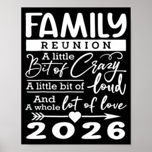 Familie Reünie 2026 Grappige Familie Liefhebbers Poster