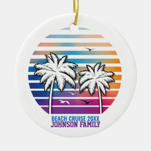 Familie Reünie Aangepaste Cruise Vakantie Keramisch Ornament