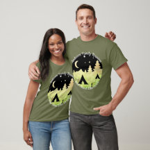 Familie reünie aanpasbare camping T-shirt