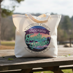 Familie Reünie Bergmeer Landschap Dk ID1126 Tote Bag