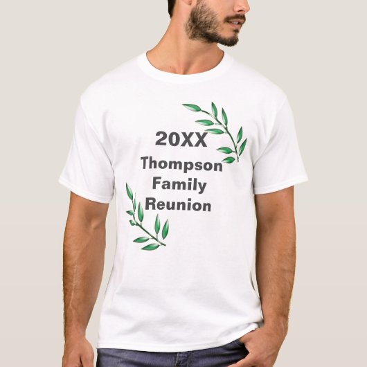 Familie reünie boomafdelingen bladeren keepomwille t-shirt (Voorkant)