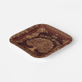 Familie Reünie Collectie Papieren Bordje (Gebogen)