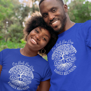 Familie Reünie Familie Boom Wit Tekst T-shirt