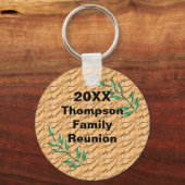 Familie reünie Green Tree Branches Keepomwille Sleutelhanger (Voorkant)