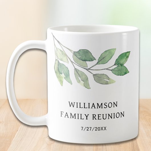 Familie reünie groen koffiemok