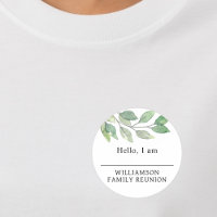 Familie Reünie Groen Naam Tag