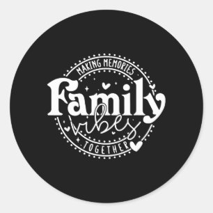 Familie Reünie Matching Familie Familie Vakantie Ronde Sticker