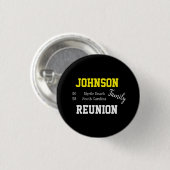 Familie Reünie Moderne Typografie Party Ronde Button 3,2 Cm (Voorkant /achterkant)