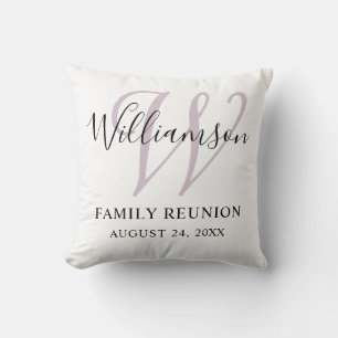 Familie Reünie Monogram Eenvoudig Kussen