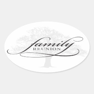 Familie reünie ovale sticker