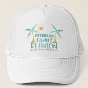Familie Reünie Palm Tree Beach Naam Trucker Pet