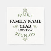 familie reünie papieren servetten (Voorkant)