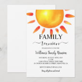 Familie Reünie Partij, Familie Verzameling Uitnodi Feestdagenkaart (Voorkant / Achterkant)