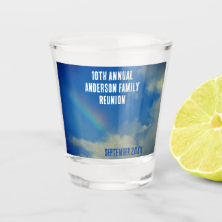 Familie Reünie Regenboog Kleurrijke Zomer Picinic Shot Glas