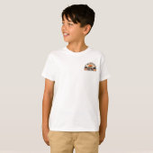 Familie Reünie Road Trip Zonsondergang kinderen T-shirt (Voorkant volledig)