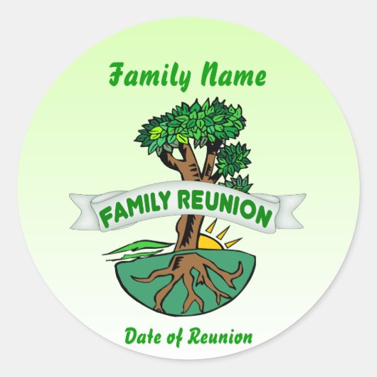  familie reünie Stickers (Voorkant)