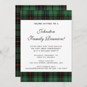  familie reünie, Tartan Davidson Pattern Kaart (Voorkant / Achterkant)