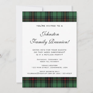 familie reünie, Tartan Davidson Pattern Kaart