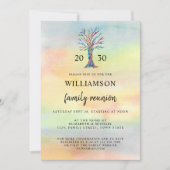 Familie reünie Tree-uitnodiging Kaart (Voorkant)