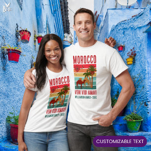 Familie Reünie Vakantie Marokko Reis Groep T-shirt
