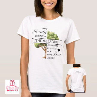 Familie Reünie Wortel en Liefde Diep Vrouwen T-shirt