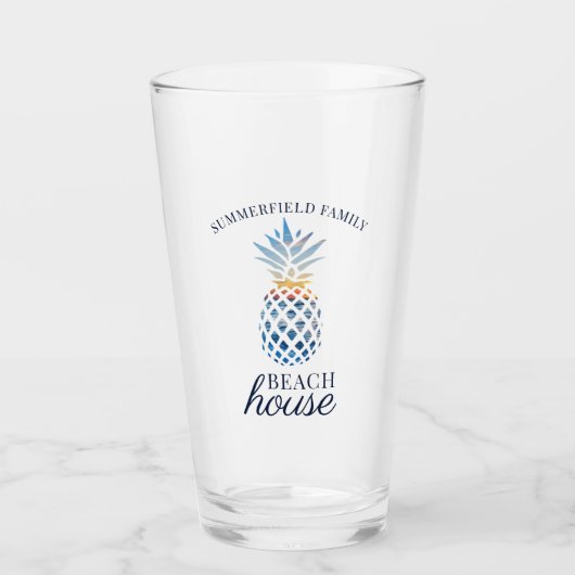 Familie reunion Beach House Custom Glas (Voorkant)