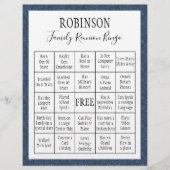 Familie reunion Bingo Game 1 (Voorkant)