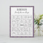 Familie reunion Bingo Game 3 (Staand voorkant)