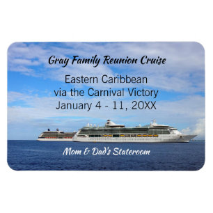 Familie reunion Cruise Ship Cabin Deuren ID Marker Magneet