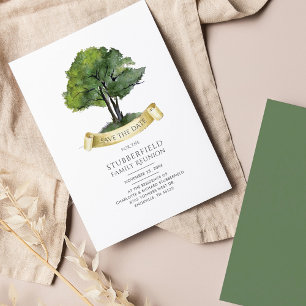 Familie reunion Genealogie Tree behalve de datum