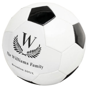 Familie reunion monogram naam klassiek voetbal