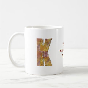 Familie reunion Patchwork Quilt K Monogram Koffiemok