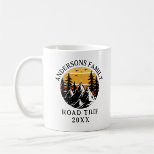Familie Reunion Road Trip Berg gepersonaliseerd Koffiemok