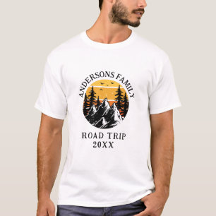 Familie Reunion Road Trip Berg gepersonaliseerd T-shirt