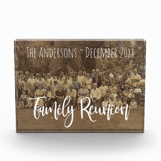 Familie reunion voegt Naam toe en Datum uploadt Fo Fotoblokken (Voorkant)