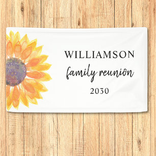 Familie reunion welkomstbanner spandoek