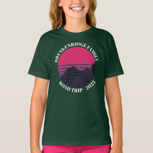 Familie Road Trip Camping Retro Reunion Custom T-shirt