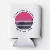 Familie Road Trip Crew Mountain Retro Custom Blikjeskoeler (Achterkant)